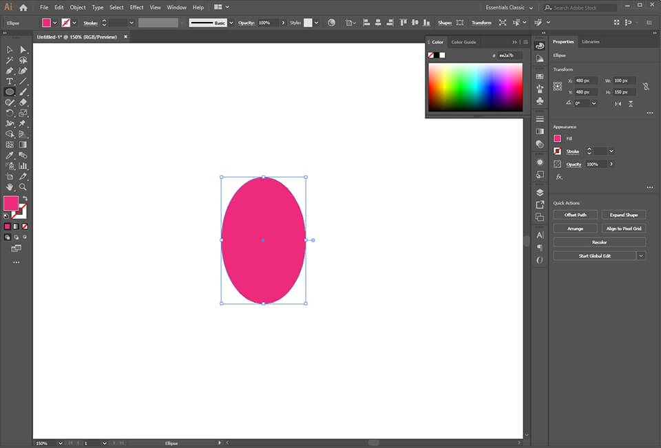 create shapes in illustrator