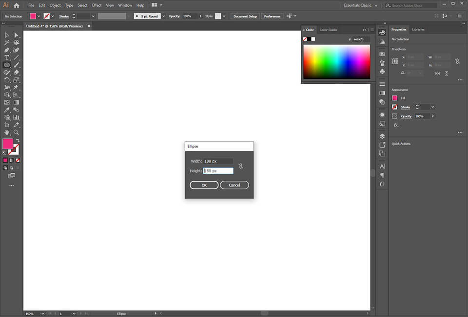 creating shapes in illustrator