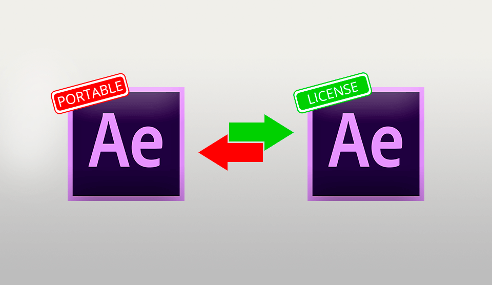 after effects portable or after effects license