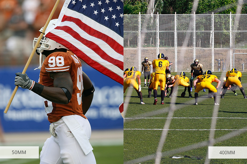 how to shoot american football photography