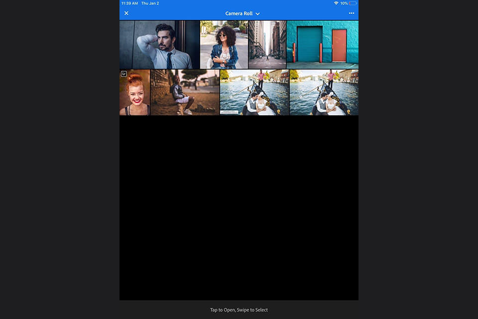 lightroom mobile app sorting