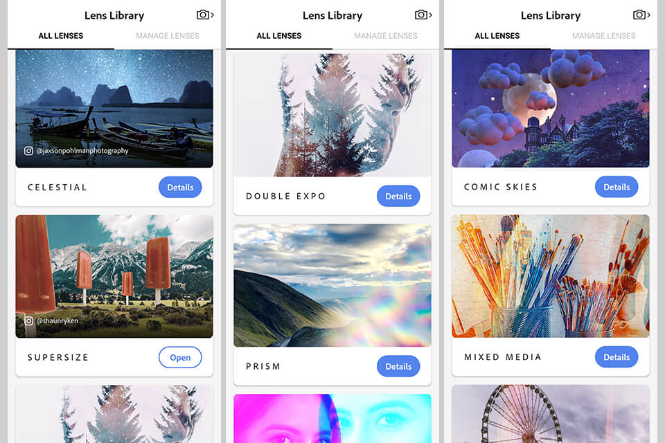 photoshop camera additional filters