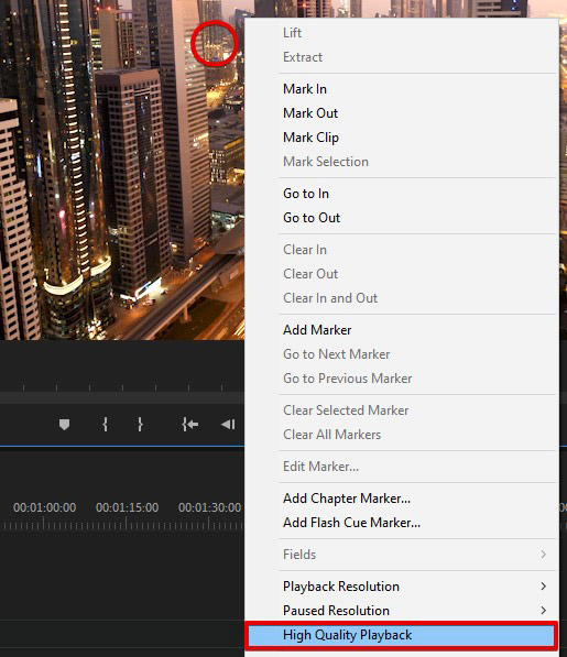 premiere pro high quality playback