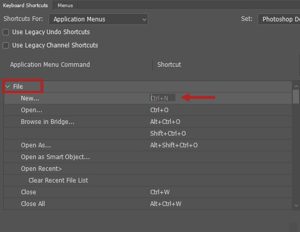 photoshop hotkeys customization