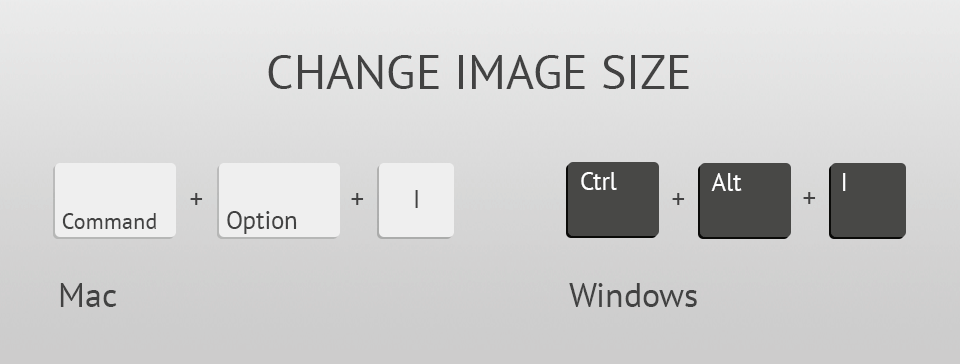 photoshop keyboard shortcuts change image size