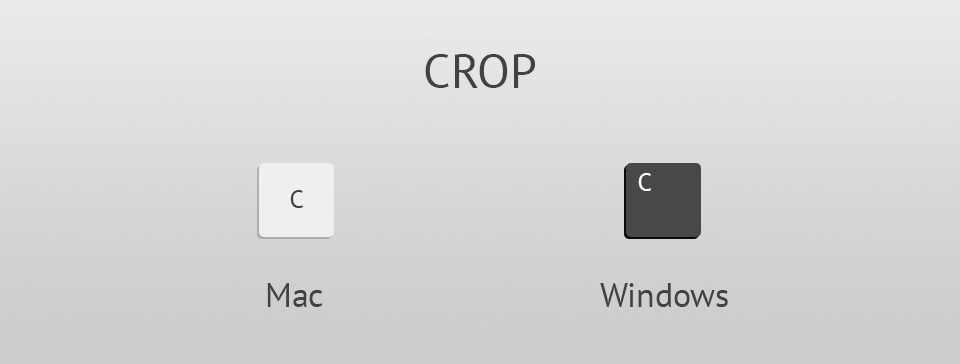 photoshop keyboard shortcuts crop