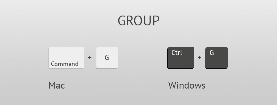 photoshop keyboard shortcuts group layers