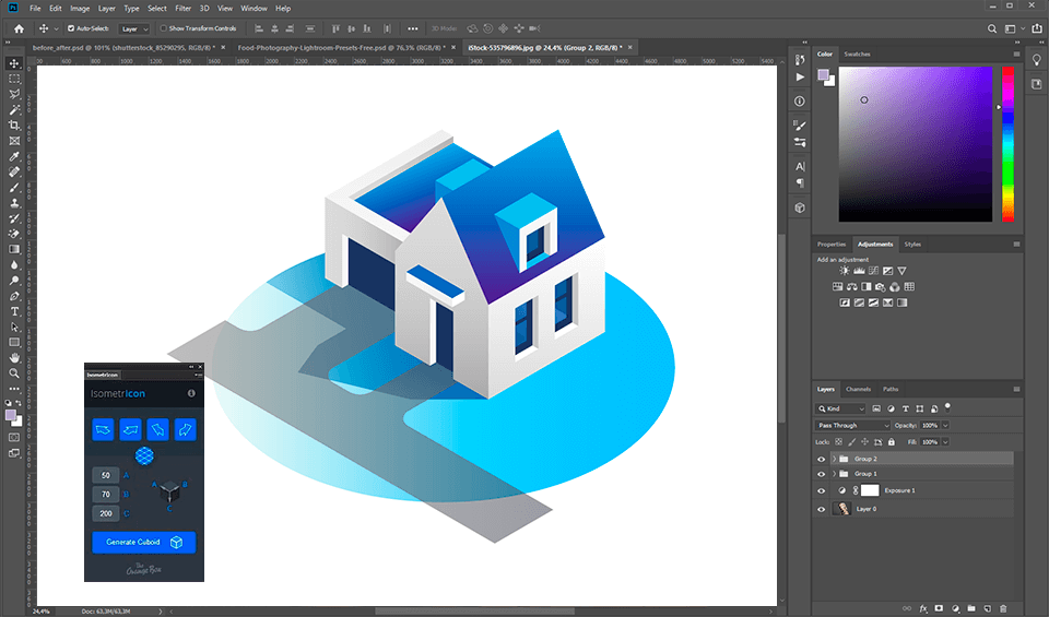 isometricon photoshop plugins