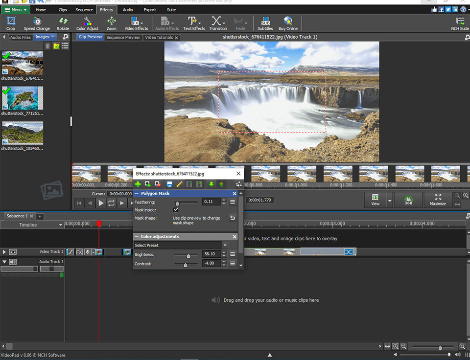 videopad video editor manual settings