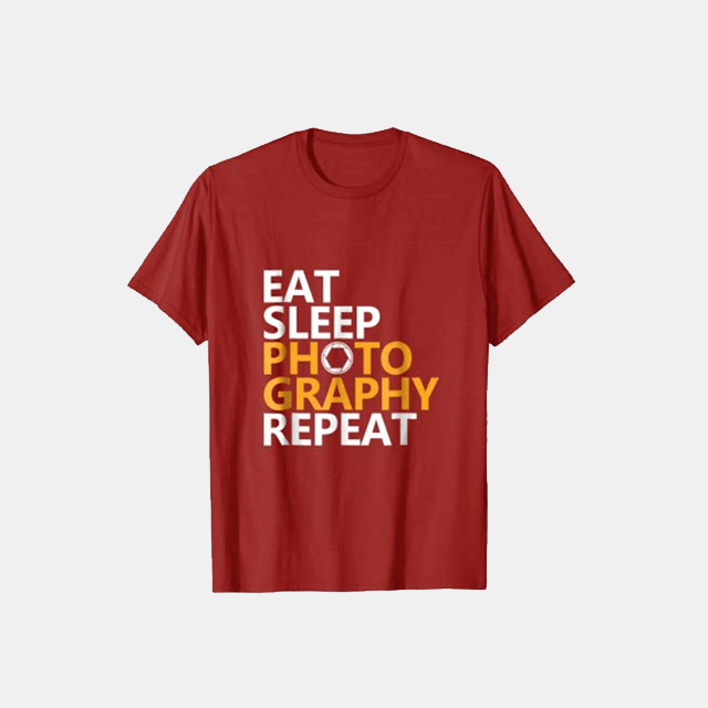 eat sleep photography repeat photography shirts
