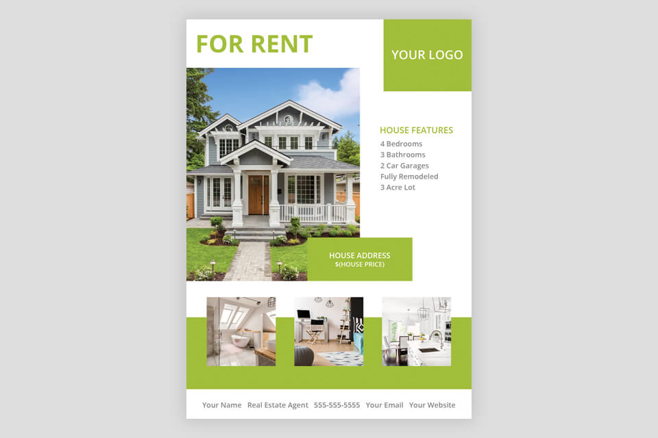 for rent free real estate flyer templates