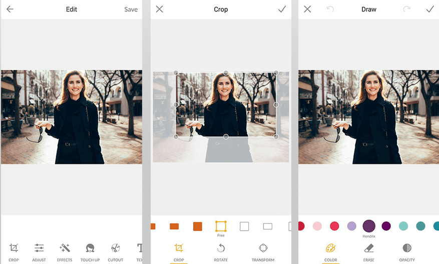 picmonkey mobile interface