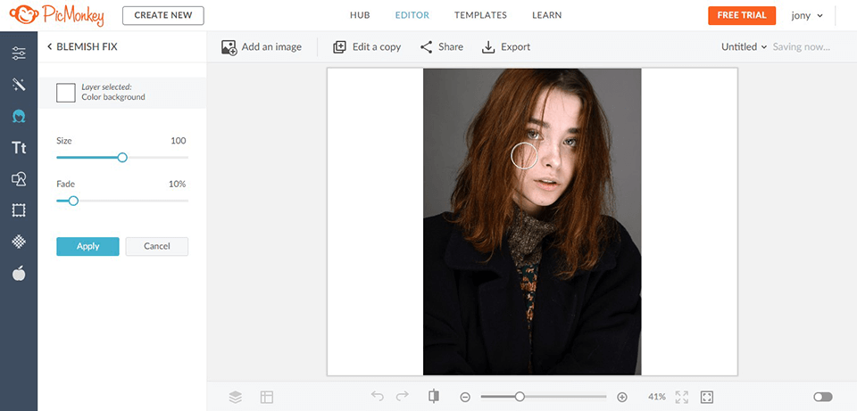 picmonkey skin retouch