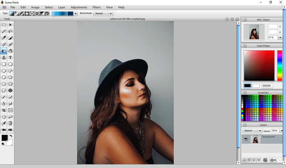 sumopaint image editor interface