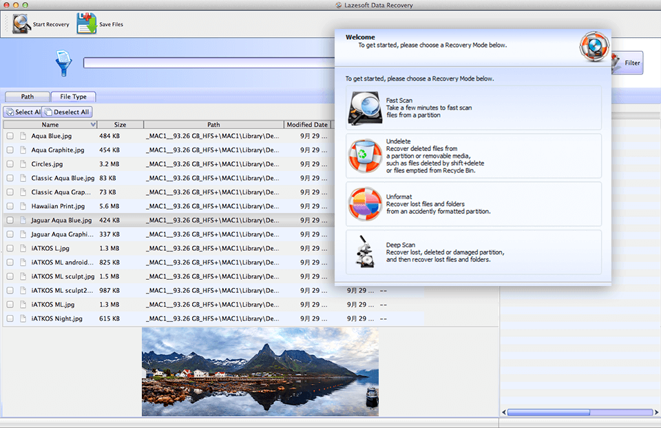 lazesoft mac data recovery software