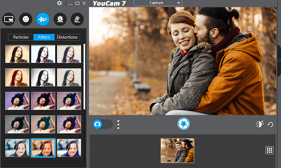 cyberlink youcam 7 interface
