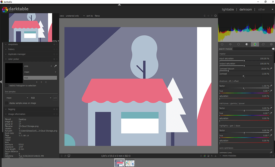 darktable paint.net alternative