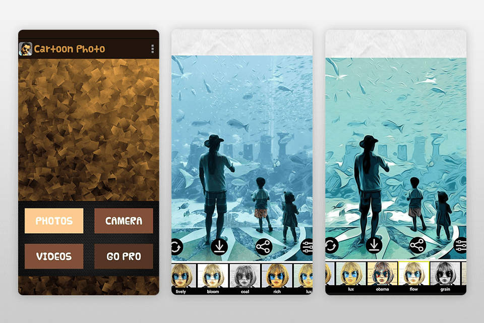 cartoon photo editor image cartoonizer interface
