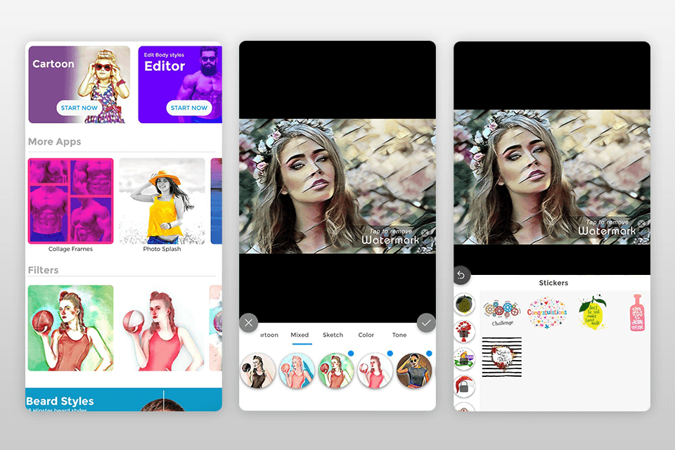 photo to cartoon yourself edit image cartoonizer interface