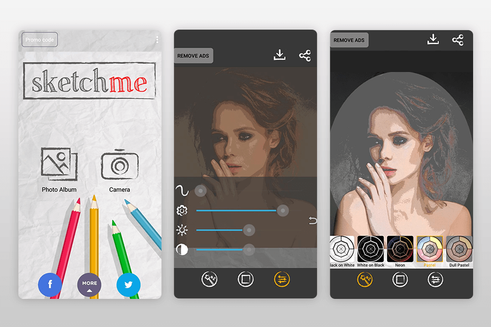 sketch me image cartoonizer interface
