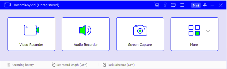 vidpaw recordanyvid interface