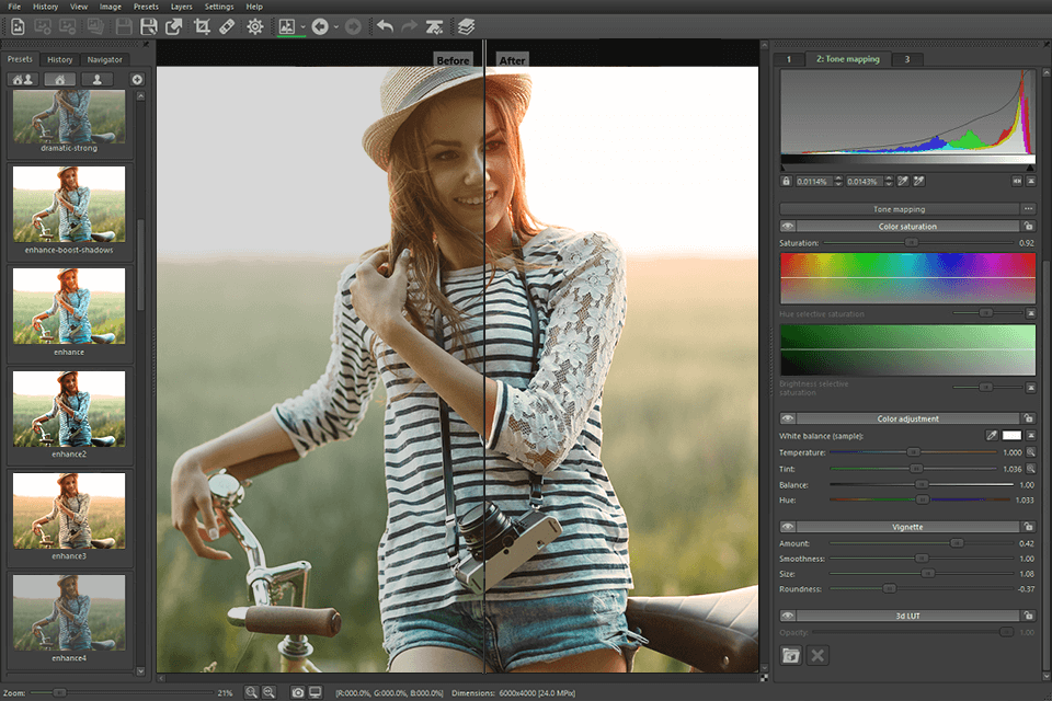 easyhdr before and after split view