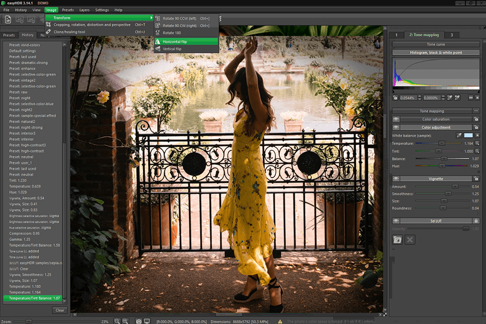 easyhdr clear interface