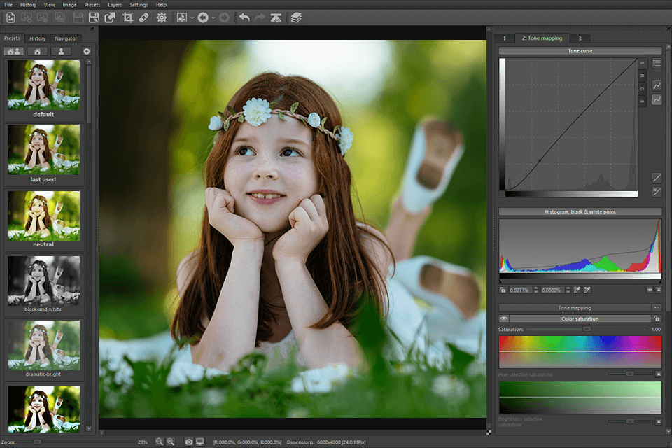 easyhdr tonal compression
