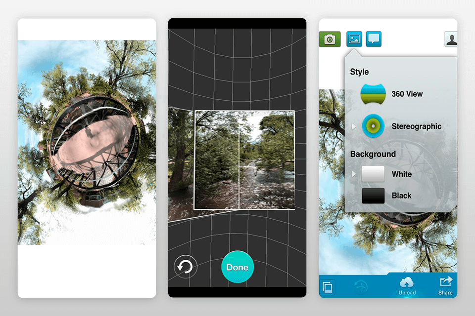 360 panorama best 360 camera app interface