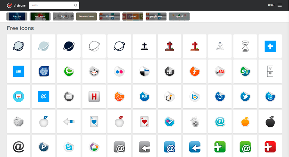 dryicons best free vector sites interface