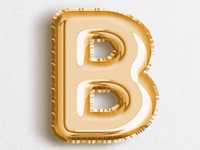 foil balloon text effect tutorial