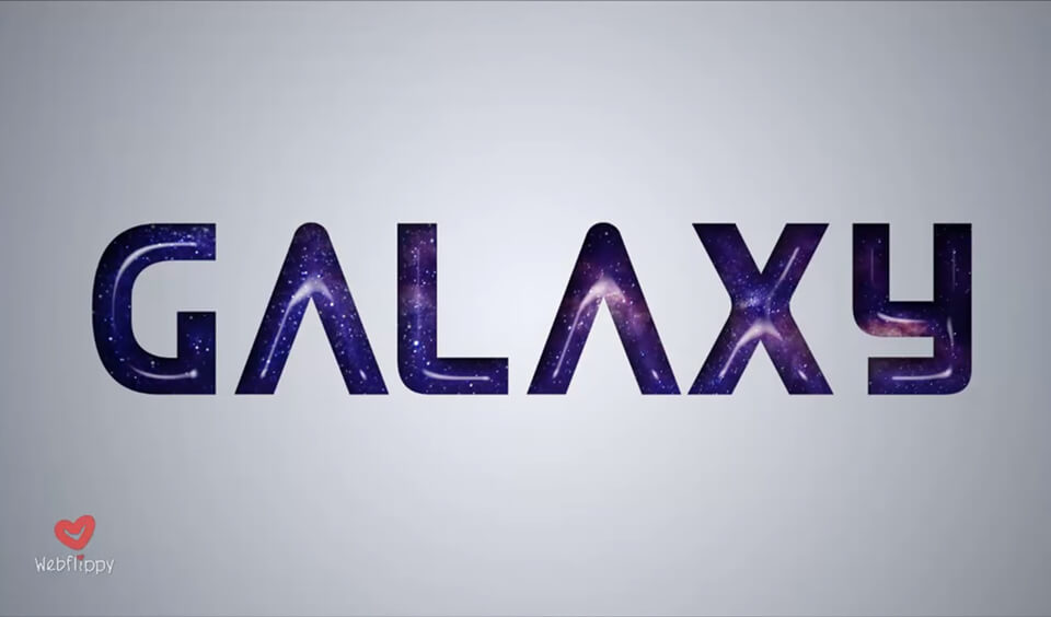 galaxy text effect tutorial