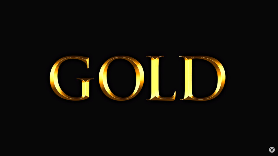 gold text effect tutorial
