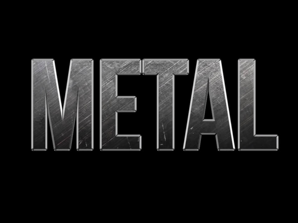  metal text effect tutorial