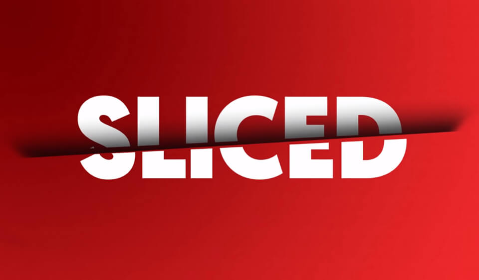 sliced text effect tutorial