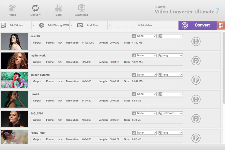 leawo video converter free video converter for mac interface