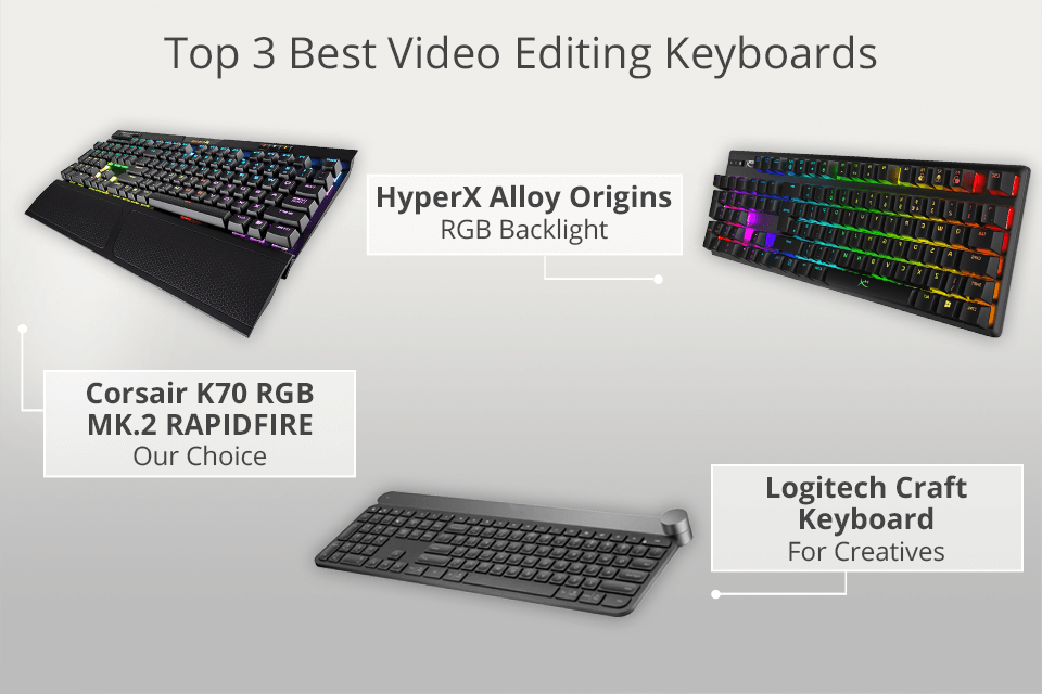 top 3 best video editing keyboard