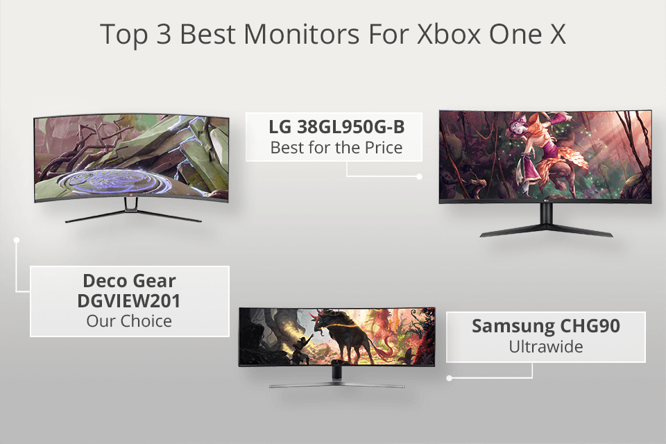 best monitors for xbox one x