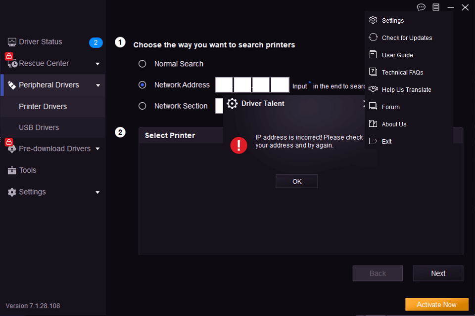 driver talent peripheral drivers