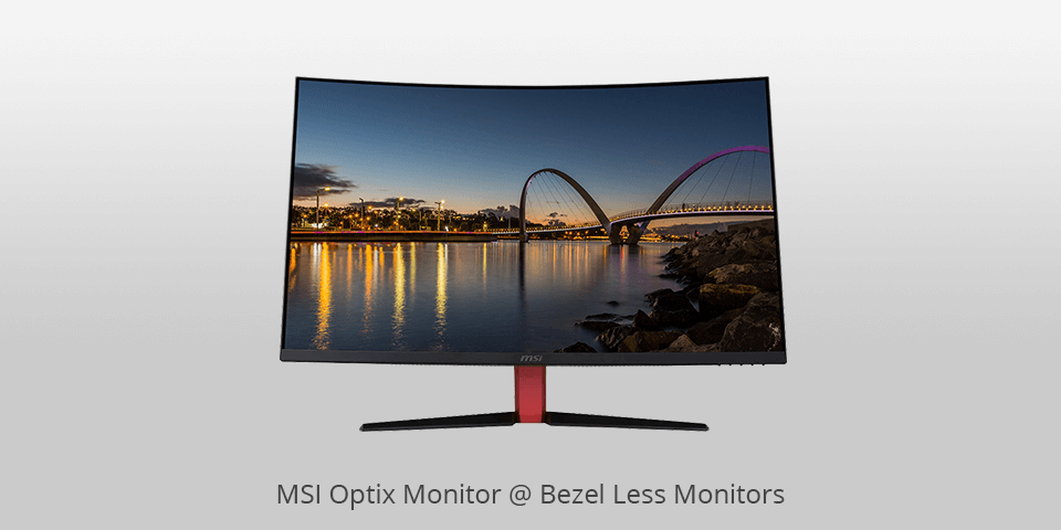 bezel less monitor msi optix 