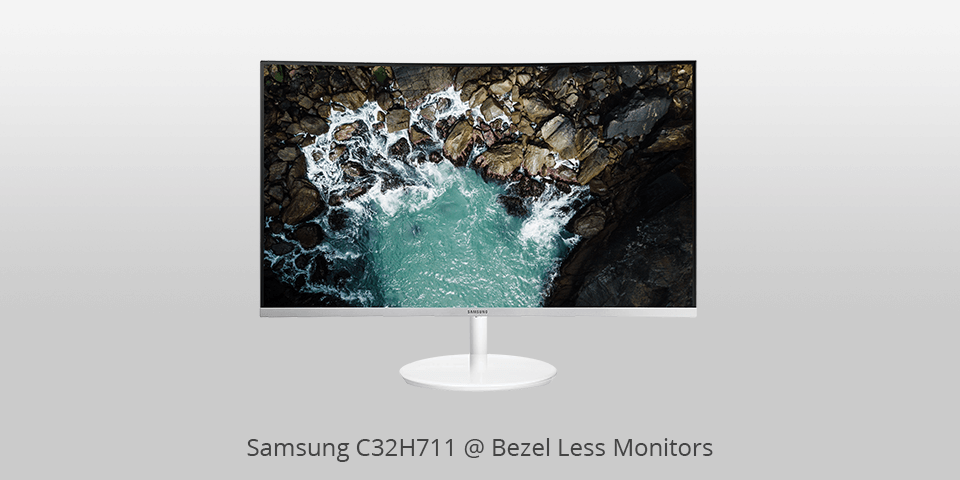 bezel less monitor samsung c32h711