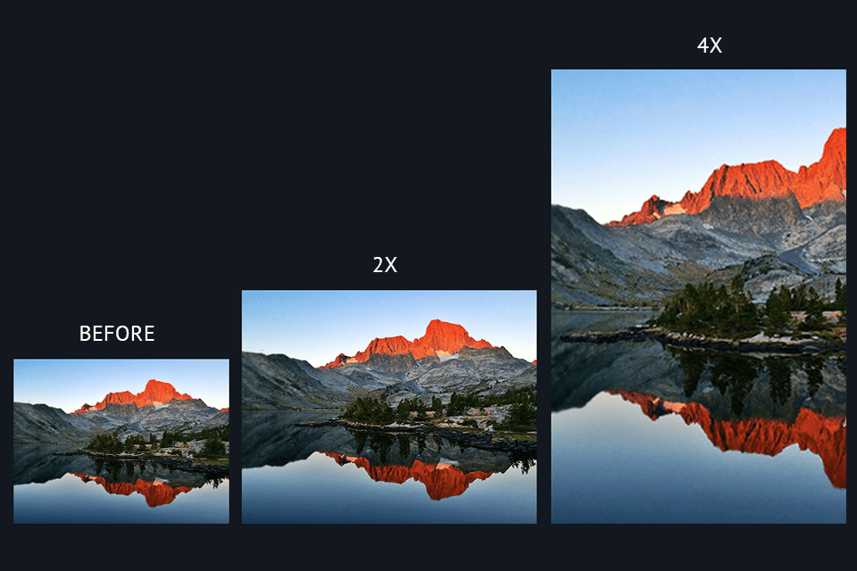ai gigapixel interface enlarged