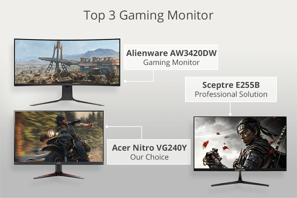 top monitors for professional gamers