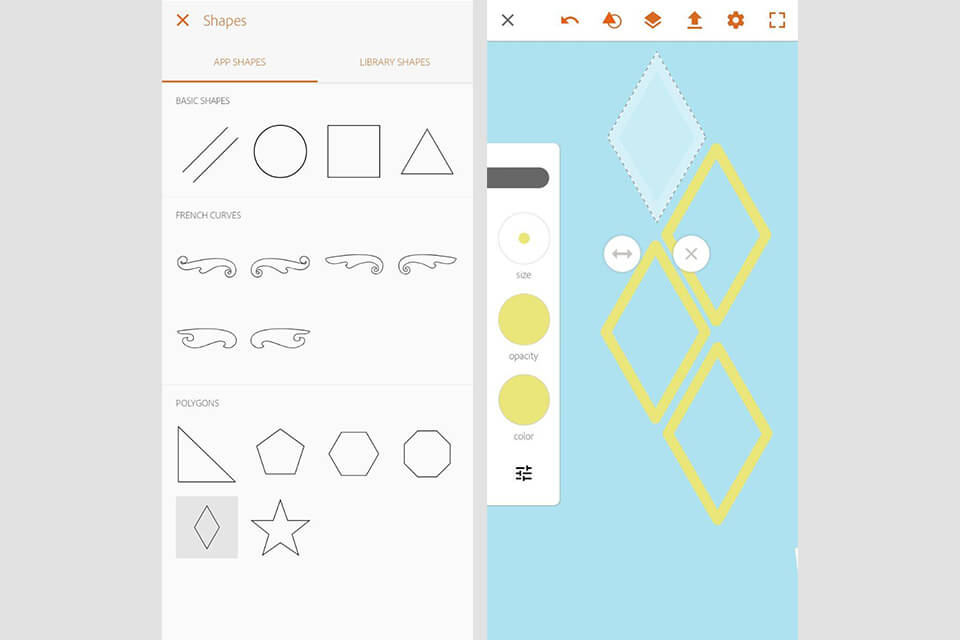 интерфейс illustrator draw