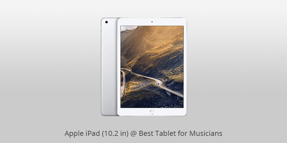 apple ipad 10.2 in tablet for musicians
