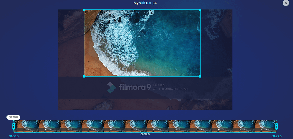 crop filmora watermark