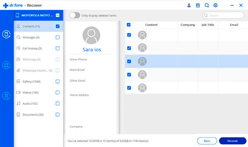 dr fone interface backup