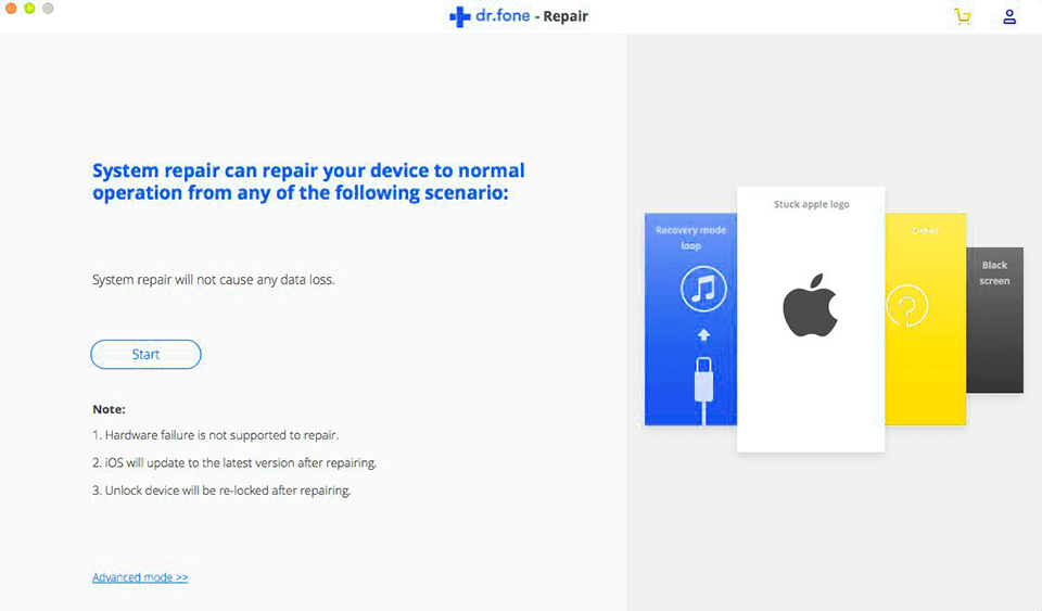 dr fone interface repair
