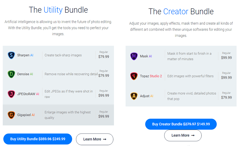 topaz sharpen ai utility bundle