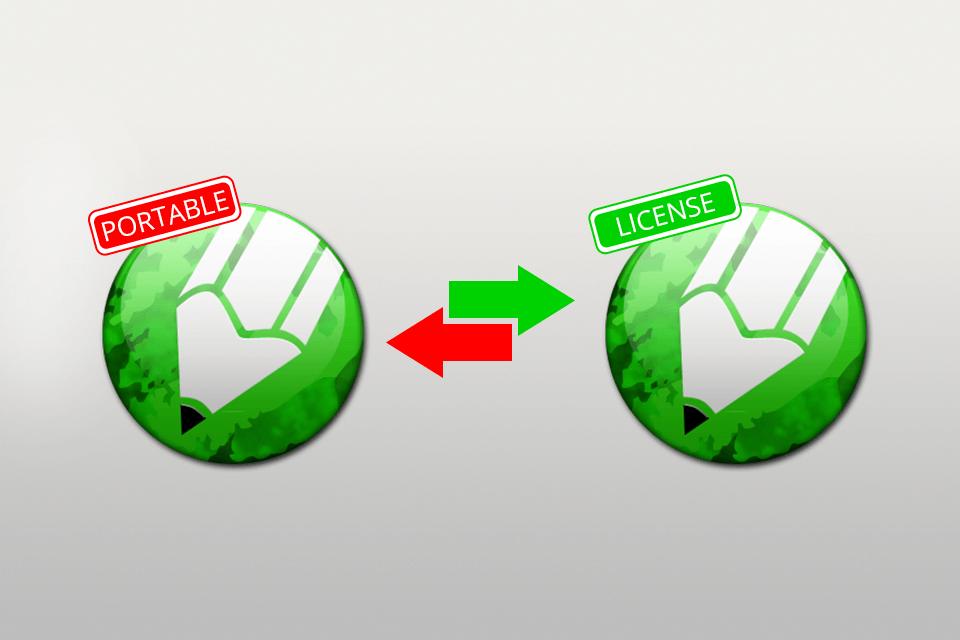 coreldraw x3 portable vs license version